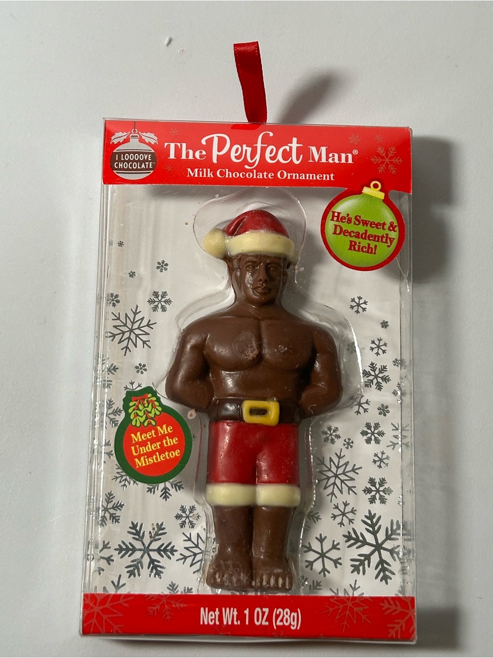 Milk Chocolate Ornament Holiday Perfect Man